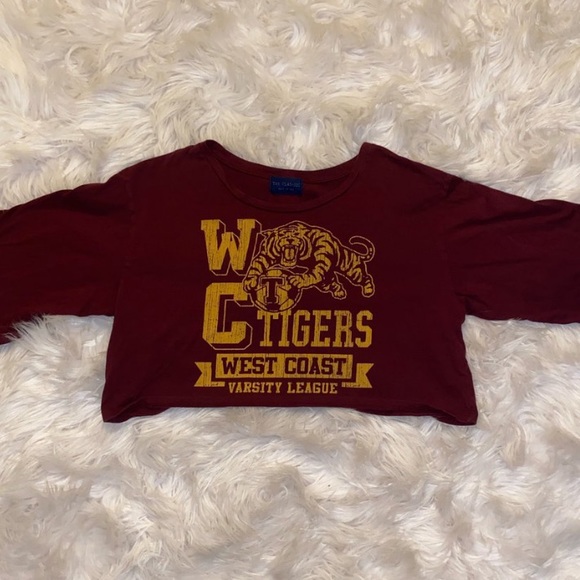 West Coast Tigers Varsity League Crop Top - Picture 2 of 4